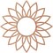 Ekena Millwork Daisy Wood Fretwork Pierced Ceiling Medallion, Cherry, 34"OD x 11 7/8"ID x 1/4"T CMWP34X34X0250DACH - alternate 2